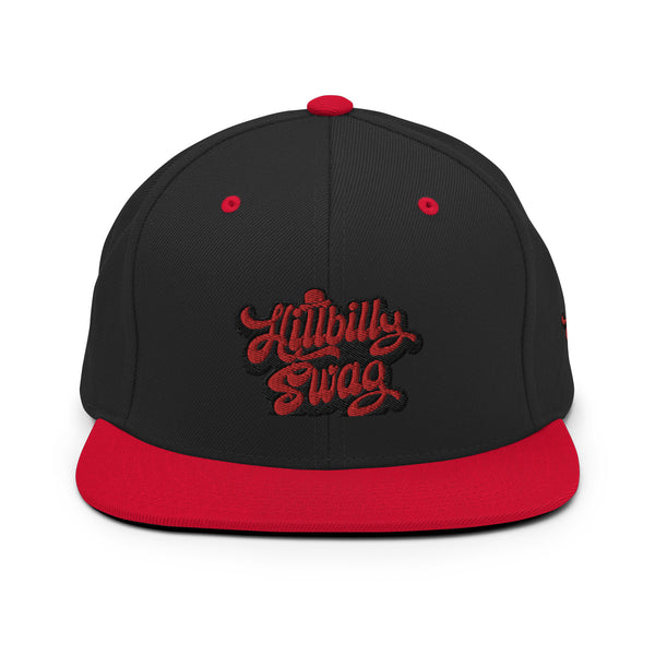 Hillbilly Swag Red Snapback Hat