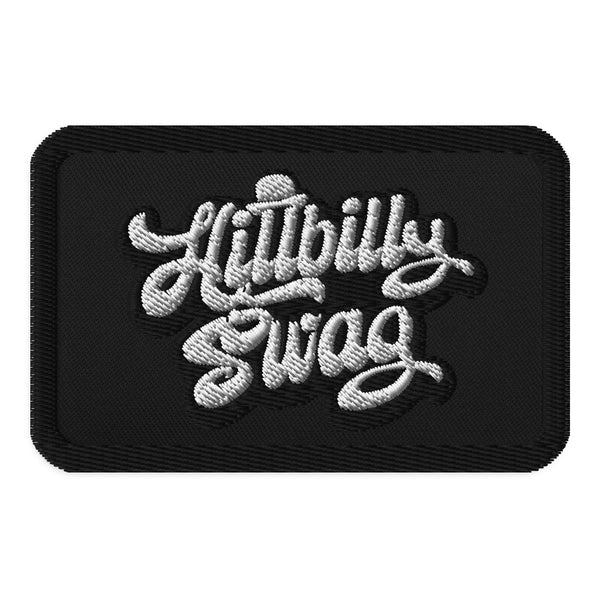 Hillbilly Swag BW Embroidered patches